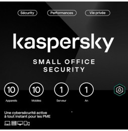 Kaspersky Small Office Security 1 Serveur / 10 Appareils - 1an Abonnement