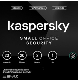 Kaspersky Small Office Security 2 Serveur / 20 Appareils - 1an Abonnement