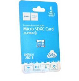 HOCO CARTE MÉMOIRE MICRO SD - TF 64GO CLASSE 10