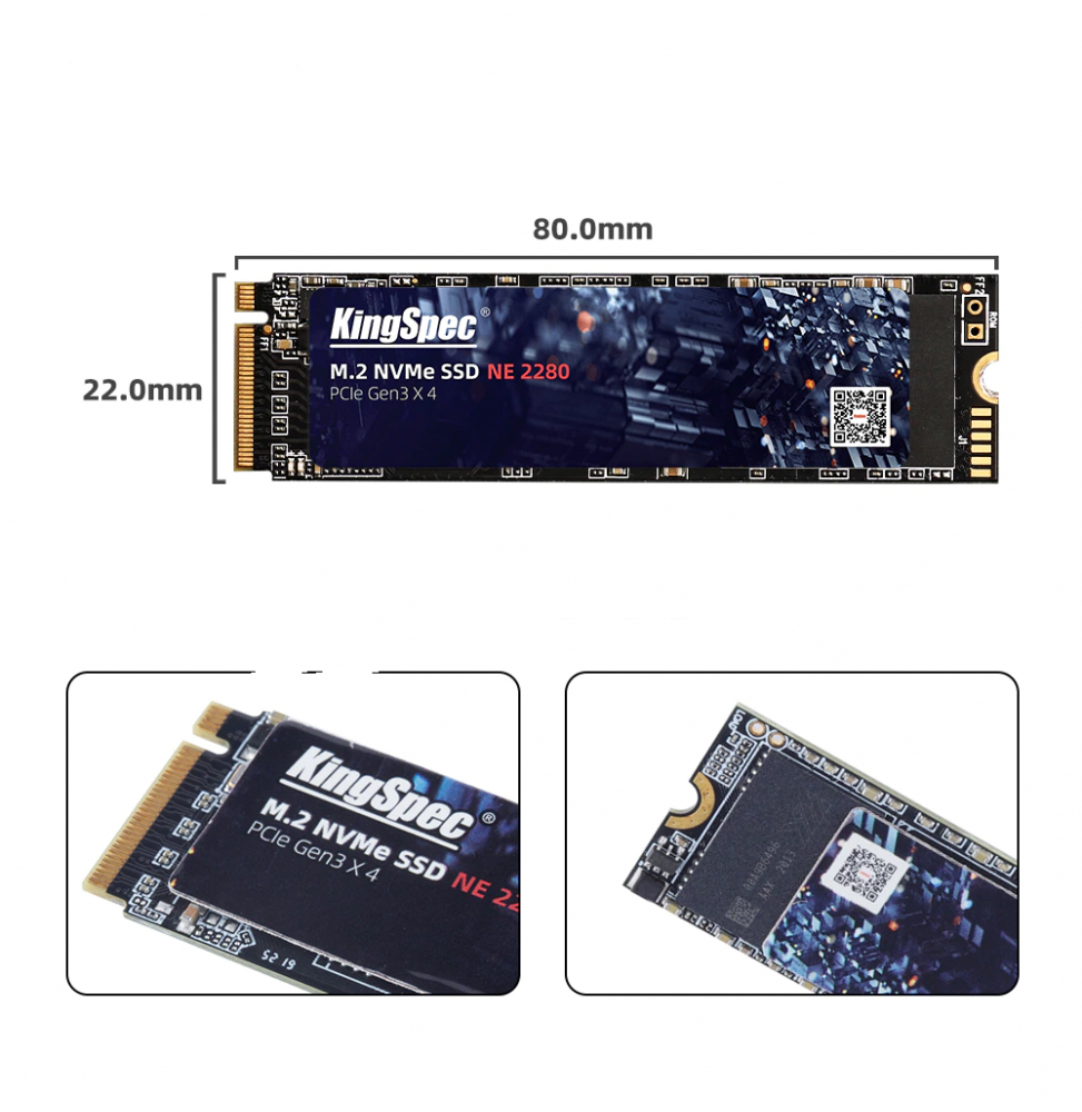 SSD 256 NVME M.2 KINGSPEC PCIE