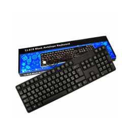 CLAVIER USB TJ-818 AZERTY-NOIR